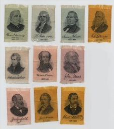 Set of Ten Presidential Commemorative Ribbons