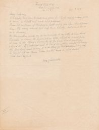 Nora Zhitlowsky to Rubin Saltzman about Publication and Translator, January 1947 (correspondence)