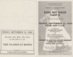 Stardust Room, Sept. 12, 1980