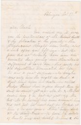 Letter from Eliza Lugbee