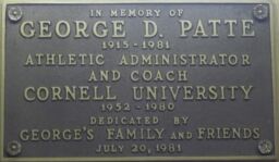 George D. Patte Memorial Plaque