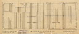 Framing plan of third floor at 1/4 scale