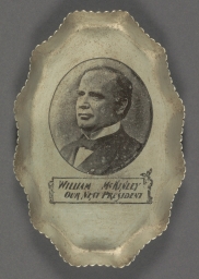 McKinley Our Next President Metal Portrait Ash Tray, ca. 1896