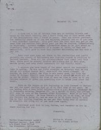 Letter from Gordon Fister to Warren Himmelberger, 13 December 1944.