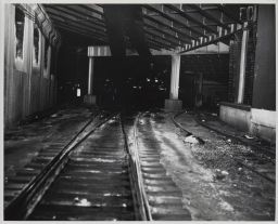 Looking North Under Peters Street Viaduct Towards Madison Avenue Transfer House