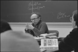 Professor Gerd Korman in Class
