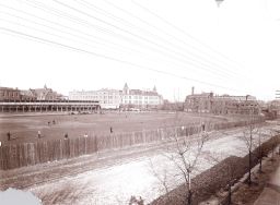 Athletic field (second version) viewed from Pine Street, now Hamilton Walk