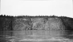 Gravels on old planated valley floor, Yukon River