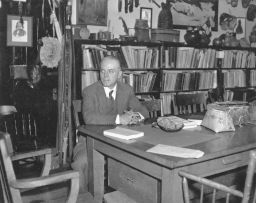 Frank Gouldsmith Speck (1881-1950), Ph.D 1908, in his office