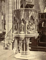 Exeter Cathedral. The Martyrs' Pulpit (Bishop Pattison Memorial Pulpit) 