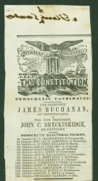 Democratic Candidates: Buchanan & Breckinridge