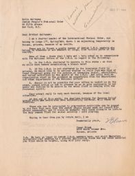 Isaac Bloom to Rubin Saltzman about Insurance and other Business, December 1946 (correspondence)