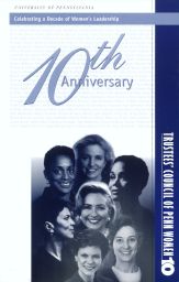 Trustees' Council of Penn Women, 10th Anniversary, program cover