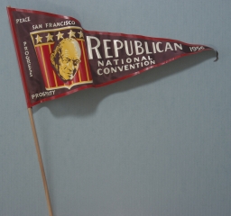 Eisenhower Republican National Convention Pennant, 1956