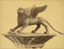 Venice. Old Lion from St. Mark's 