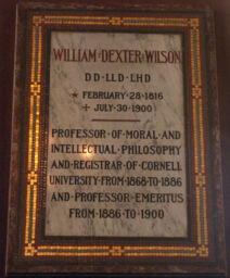 William Dexter Wilson Memorial Plaque
