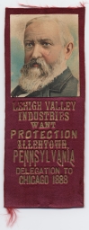 Allentown, Pennsylvania, Delegate's Ribbon, 1888