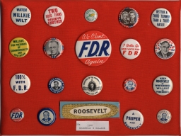 Franklin D. Roosevelt-Wallace Campaign and Inaugural Items, ca. 1940
