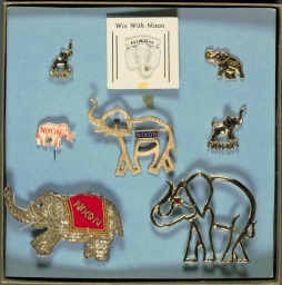 Nixon Republican Elephant Pins, ca. 1960