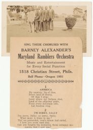 Barney Alexander's Maryland Ramblers Orchestra