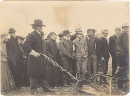 Liberty Hyde Bailey with plow