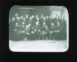 D. Hayes Agnew Society, 1888 members with Dr. Agnew seated in the center, formal group portrait