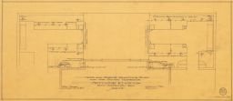 Seymour Knox estate drawings - Tree and shrub pl. plan, south terrace