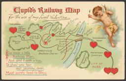 Cupid's Railway Map - for the use of my Sweet Valentine