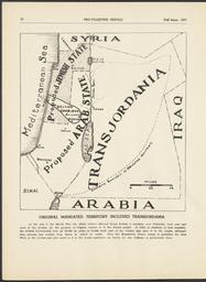 Original Mandated Territory Included Transjordania