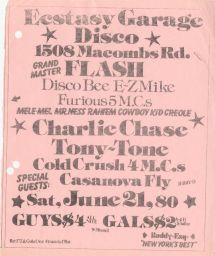Ecstasy Garage Disco, June 21, 1980