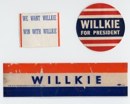 Willkie Stickers, ca. 1940