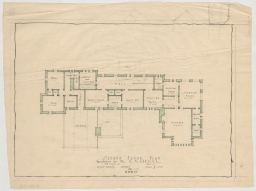 Plan #1101 Second floor plan - residence for Mr. R.M. Carrier