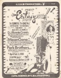 Ecstasy Garage Disco, Apr. 5, 1980