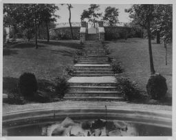 S. Forry Laucks Residence -Stairs from Lily Pond