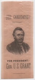Set of Four For President: Gen. U.S. Grant Ribbons, ca. 1868