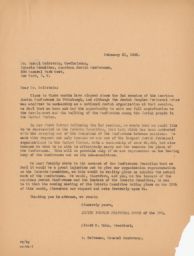 Rubin Saltzman and Albert E. Kahn to Dr. Israel Goldstein Requesting Representation on the Interim Committee, February 1945 (correspondence)