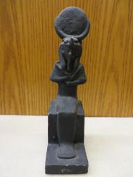 Statuette of seated deity, probably Osiris-Iah