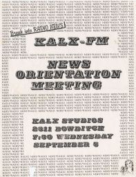 KALX 90.7FM, 1984 September 05