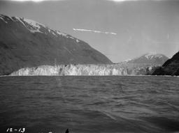 Nunatak Glacier from fiord, near site where it stood in 1899