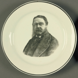 Arthur Ceramic Portrait Plate, ca. 1880