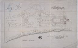 S. Forry Laucks Residence - Elevation Drawing of Swimming Pool Area