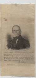 Henry Clay Memorial Ribbon, ca. 1852