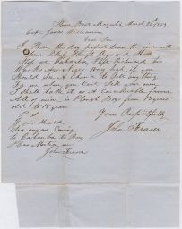 Slave Trader's Letter, regarding "Can you sell any plough boys for me?"