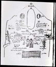 Pachacuti Yamqi's drawing of Qoricancha