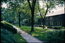 Interior pathway through a neighborhood greenway (Chatham Village, Pittsburgh, Pennsylvania, USA)