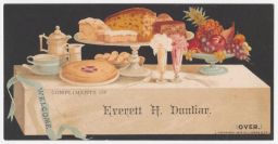 Evertte H. Dunbar Dessert Table Card