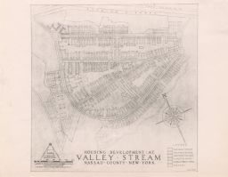 Housing development at Valley Stream, Nassau County, New York.