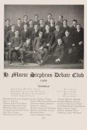 H. Morse Stephens Debate Club, class of 1906