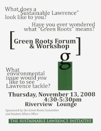 Green Roots Forum poster