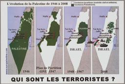 L'evolution de la Palestine de 1946 a 2008. Qui Sont les Terroristes? [The Evolution of Palestine from 1946 to 2008. Who Are the Terrorists?]
